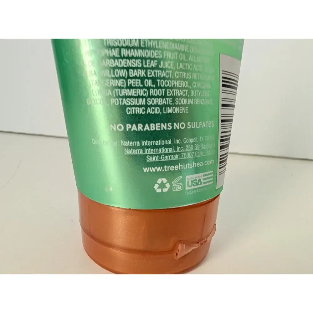 Tree Hut Tangerine Pre Shave Foaming Polish New Sealed 7 oz Lactic Acid